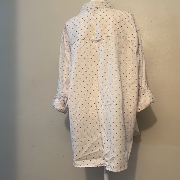 GLORIA VANDERBILT The Amanda shirt, White button up XL NWT - Picture 6 of 16